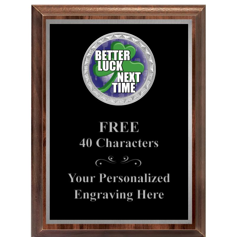 6X8 WOOD EXECUTIVE INS PLQ SV