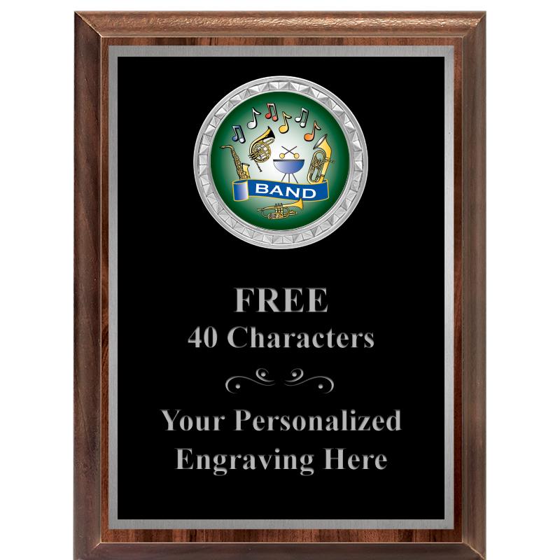 6X8 WOOD EXECUTIVE INS PLQ SV