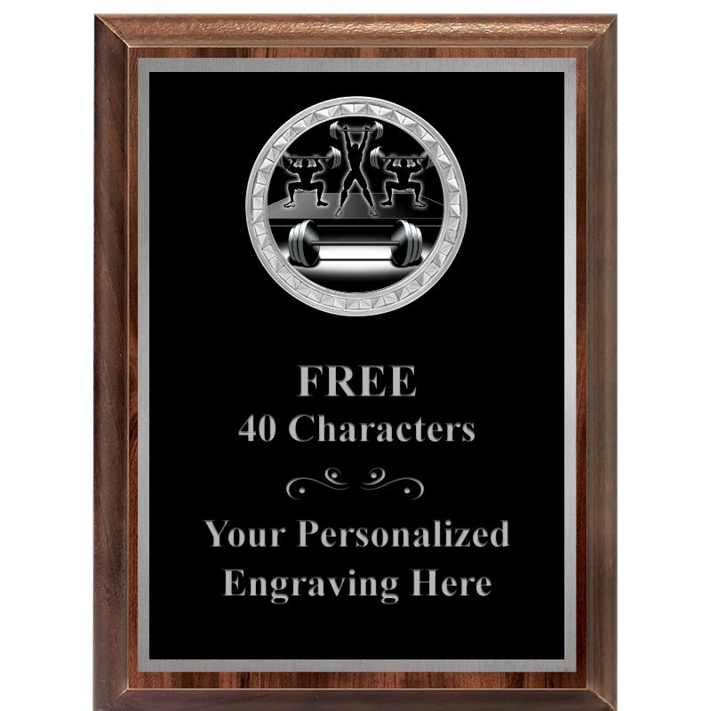 6X8 WOOD EXECUTIVE INS PLQ SV