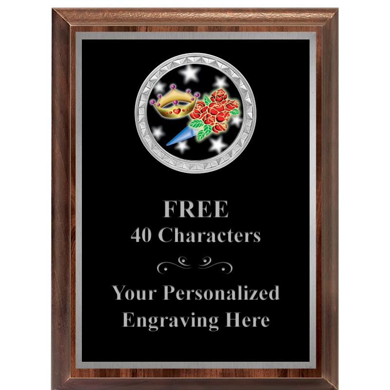 6X8 WOOD EXECUTIVE INS PLQ SV