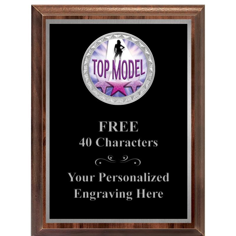 6X8 WOOD EXECUTIVE INS PLQ SV