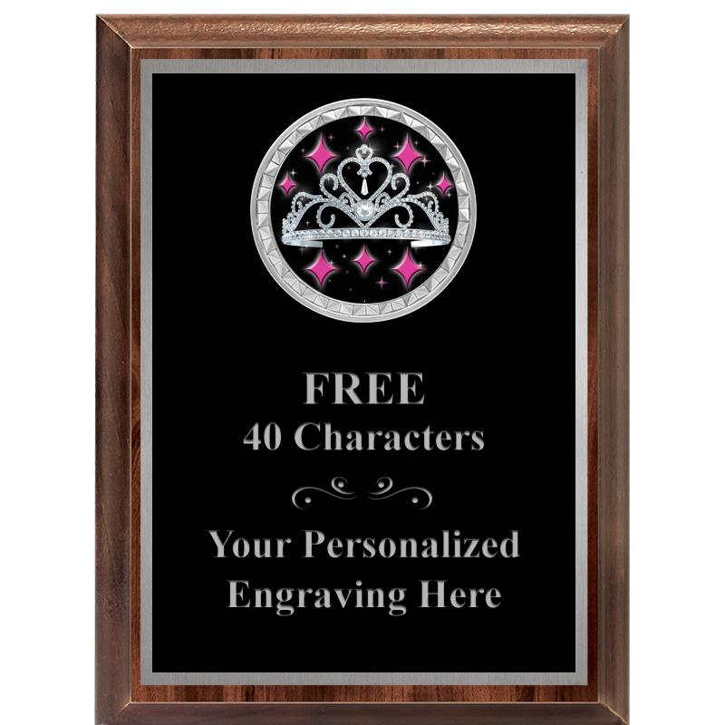 6X8 WOOD EXECUTIVE INS PLQ SV