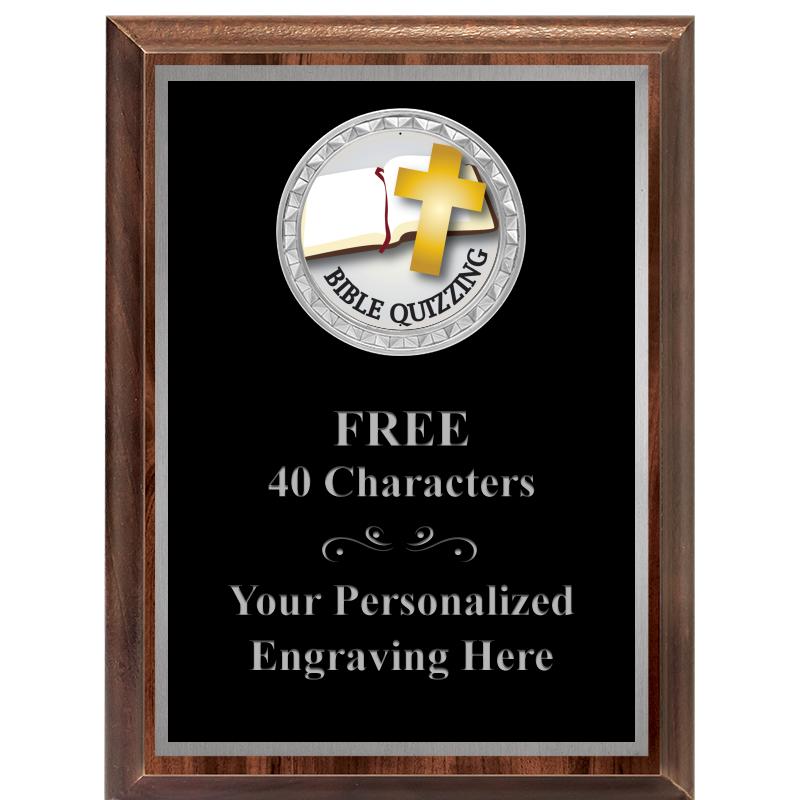 6X8 WOOD EXECUTIVE INS PLQ SV