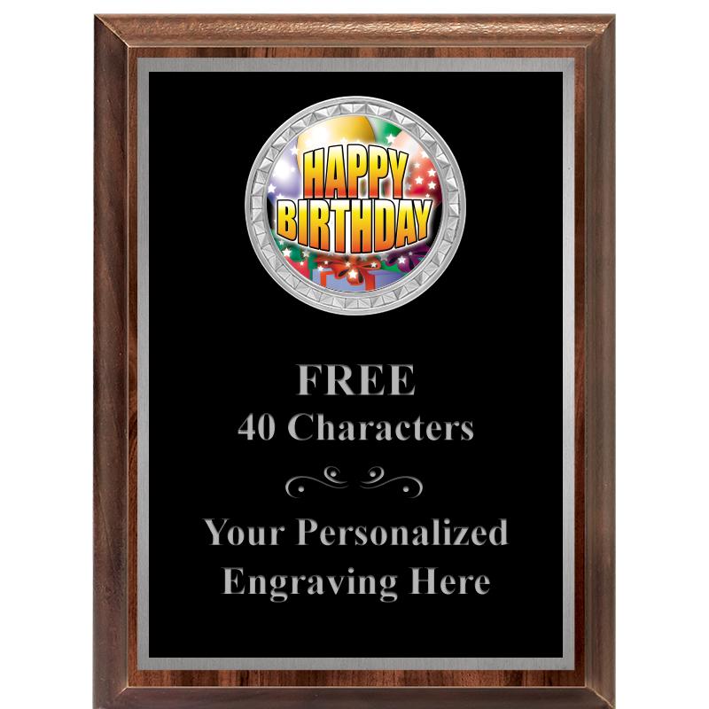 6X8 WOOD EXECUTIVE INS PLQ SV