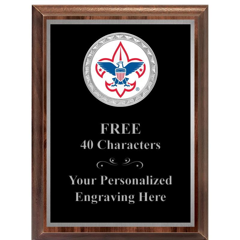 6X8 WOOD EXECUTIVE INS PLQ SV