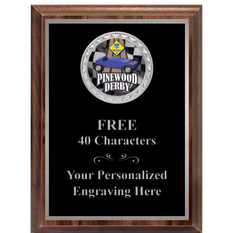 6X8 WOOD EXECUTIVE INS PLQ SV