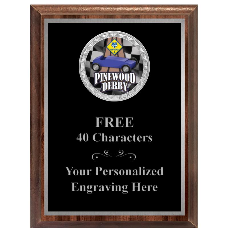 6X8 WOOD EXECUTIVE INS PLQ SV