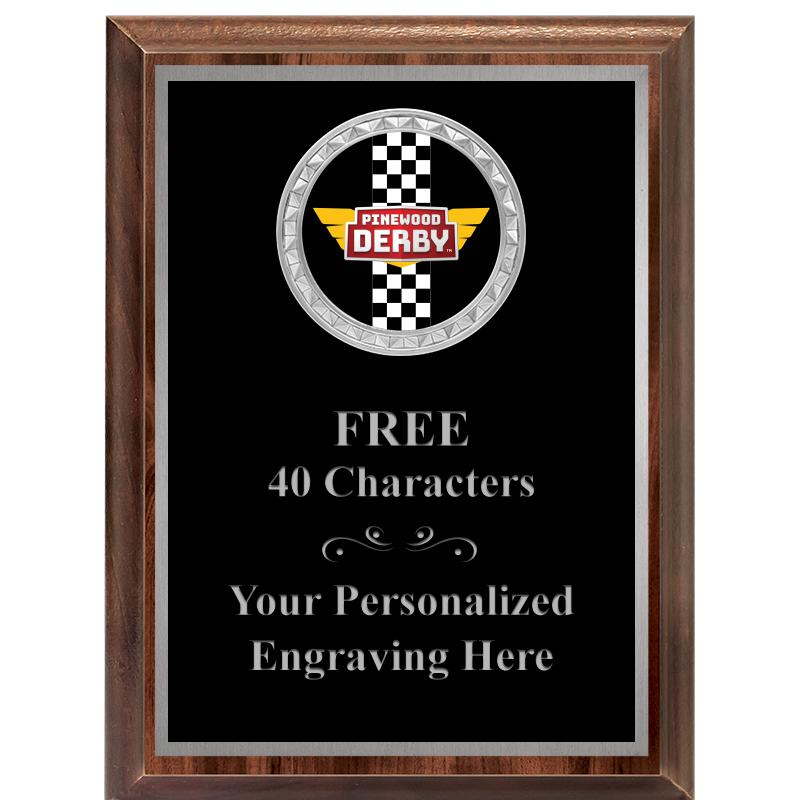 6X8 WOOD EXECUTIVE INS PLQ SV