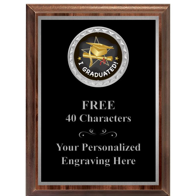 6X8 WOOD EXECUTIVE INS PLQ SV