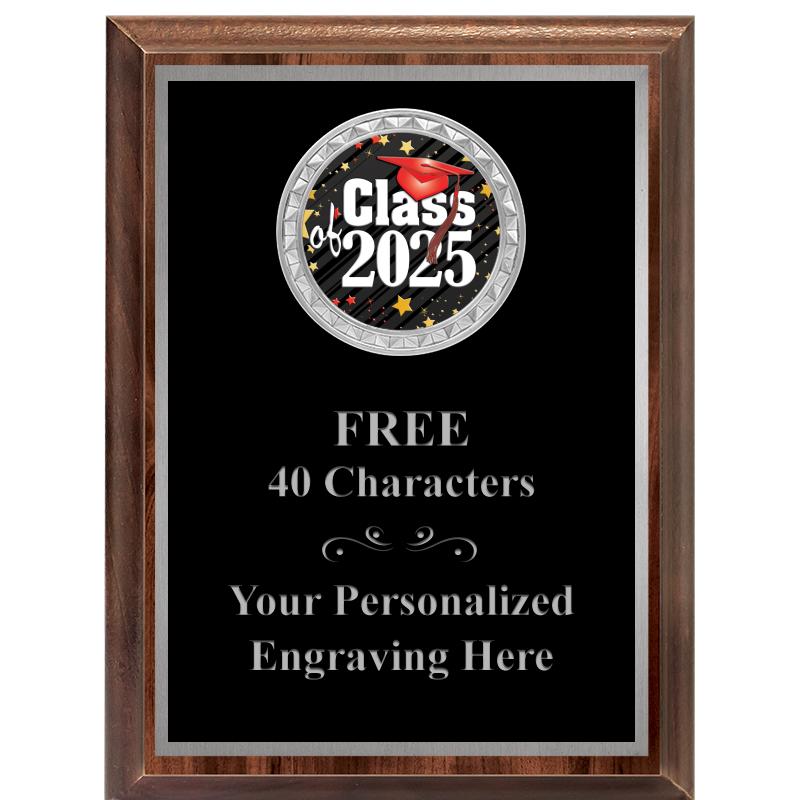 6X8 WOOD EXECUTIVE INS PLQ SV