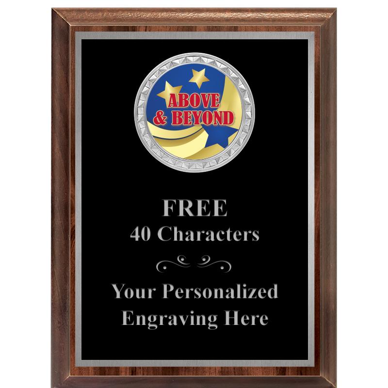 6X8 WOOD EXECUTIVE INS PLQ SV