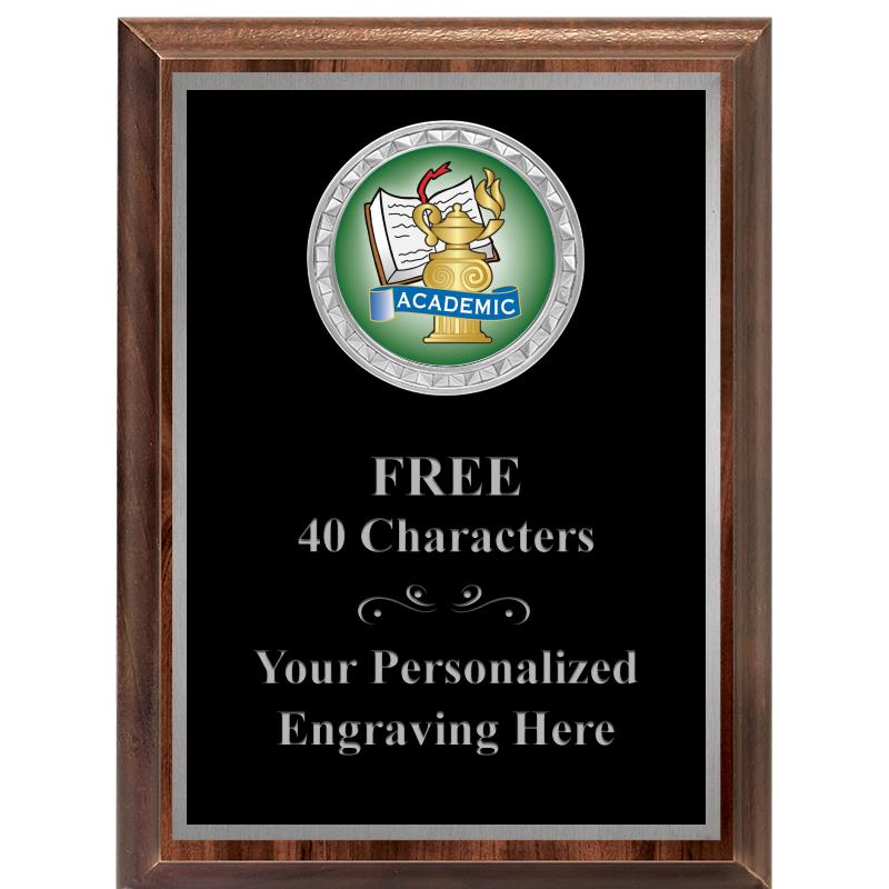 6X8 WOOD EXECUTIVE INS PLQ SV