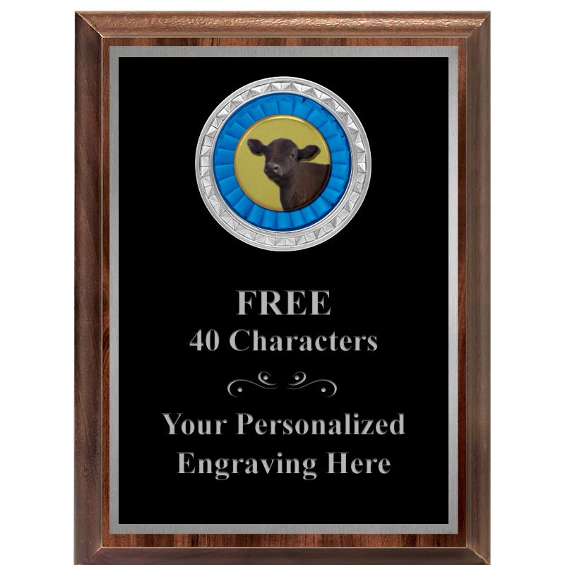 6X8 WOOD EXECUTIVE INS PLQ SV