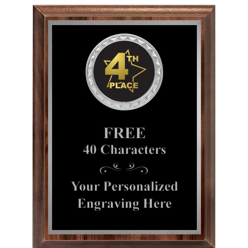 6X8 WOOD EXECUTIVE INS PLQ SV