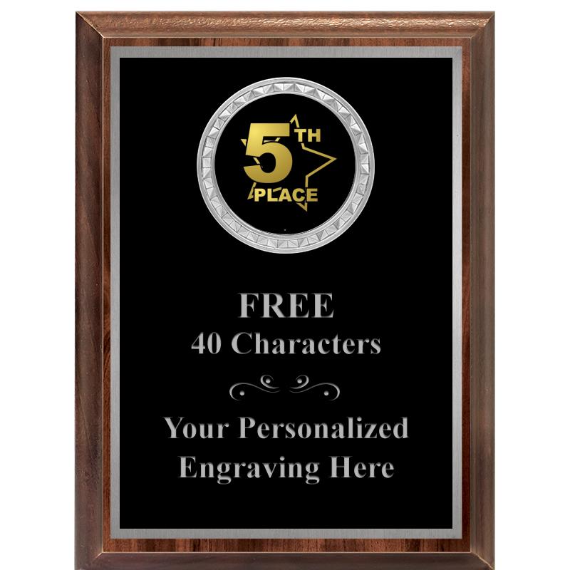 6X8 WOOD EXECUTIVE INS PLQ SV