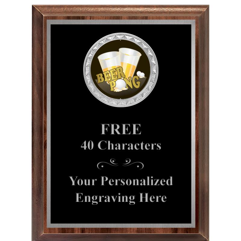 6X8 WOOD EXECUTIVE INS PLQ SV