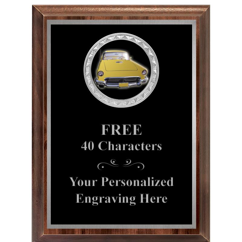 6X8 WOOD EXECUTIVE INS PLQ SV