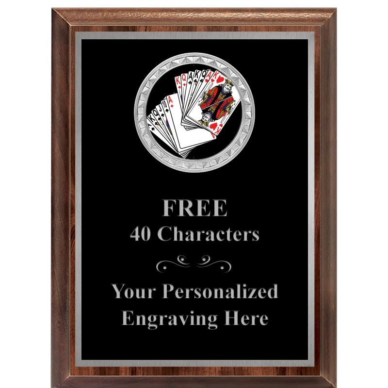 6X8 WOOD EXECUTIVE INS PLQ SV