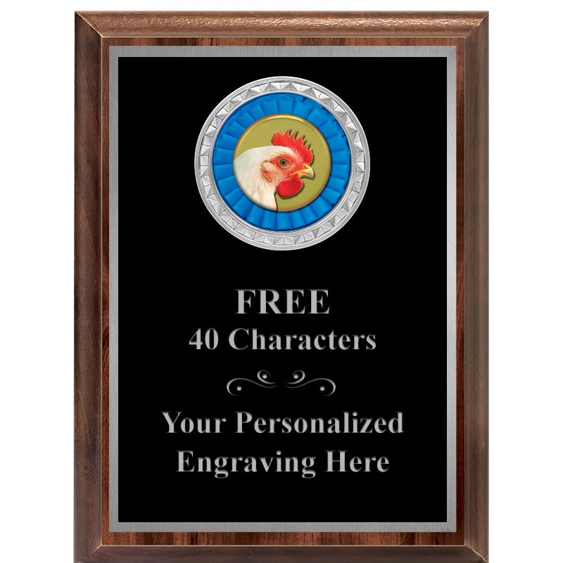 6X8 WOOD EXECUTIVE INS PLQ SV