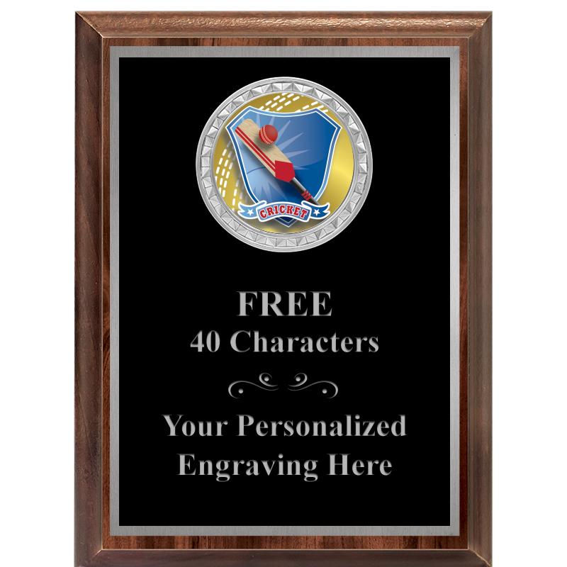 6X8 WOOD EXECUTIVE INS PLQ SV