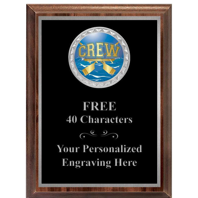 6X8 WOOD EXECUTIVE INS PLQ SV