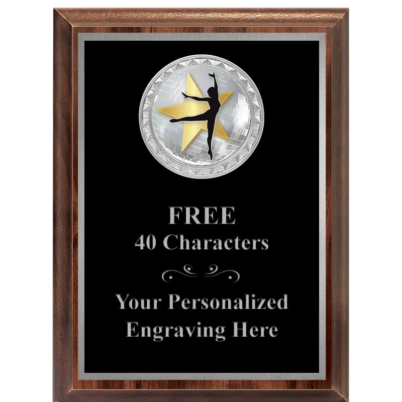 6X8 WOOD EXECUTIVE INS PLQ SV