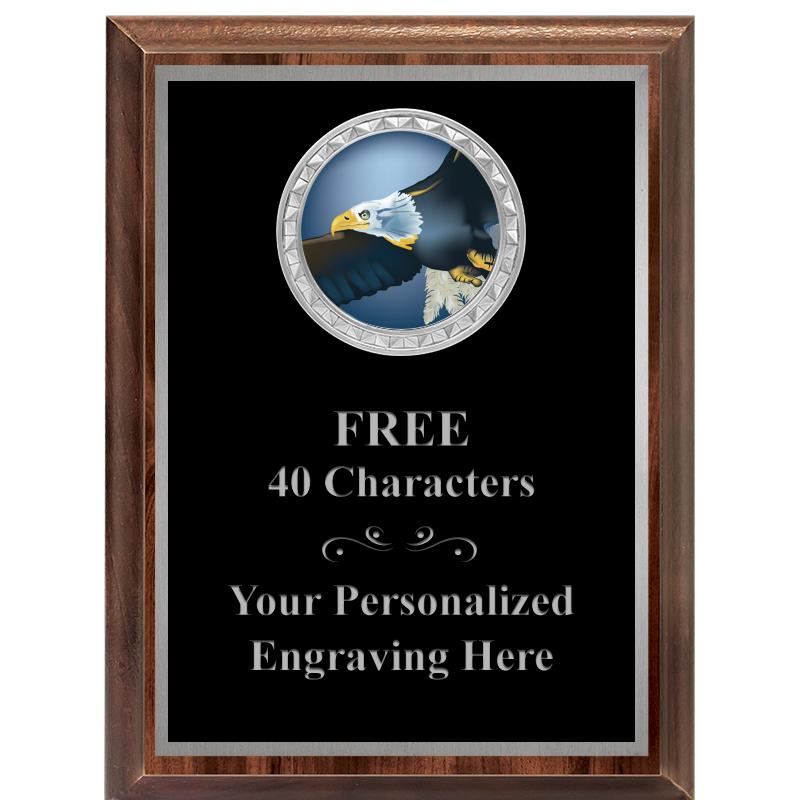 6X8 WOOD EXECUTIVE INS PLQ SV