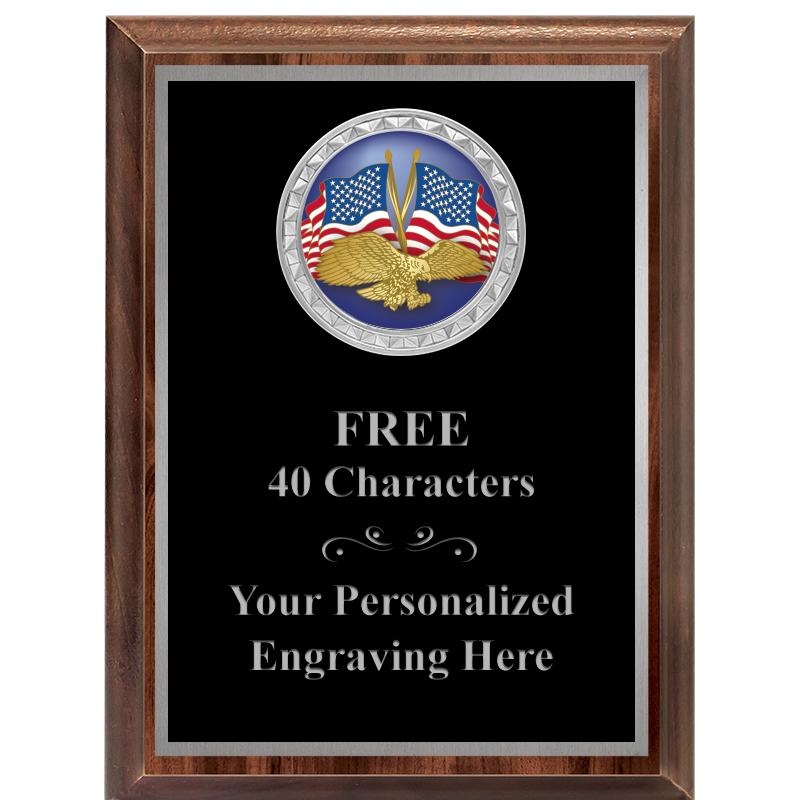 6X8 WOOD EXECUTIVE INS PLQ SV