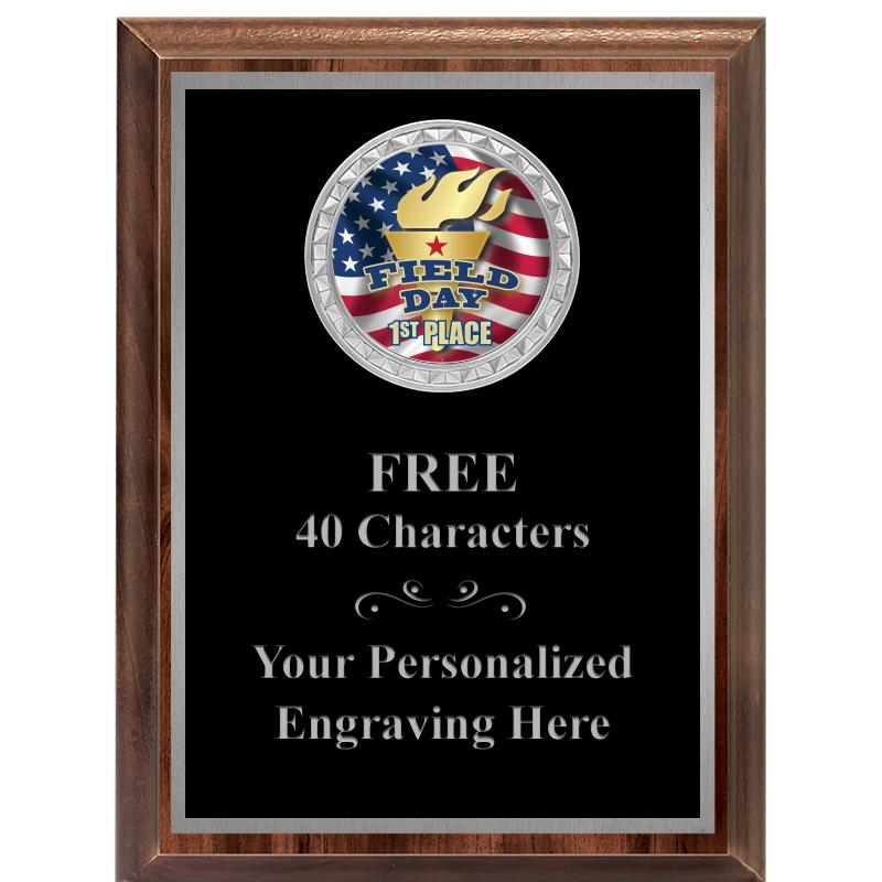 6X8 WOOD EXECUTIVE INS PLQ SV