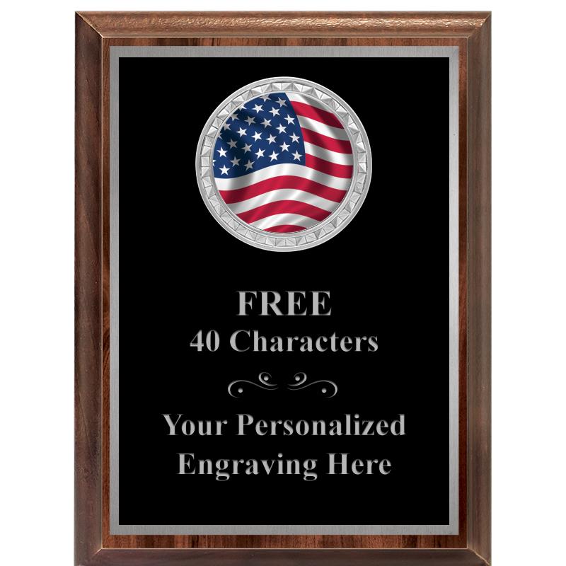 6X8 WOOD EXECUTIVE INS PLQ SV