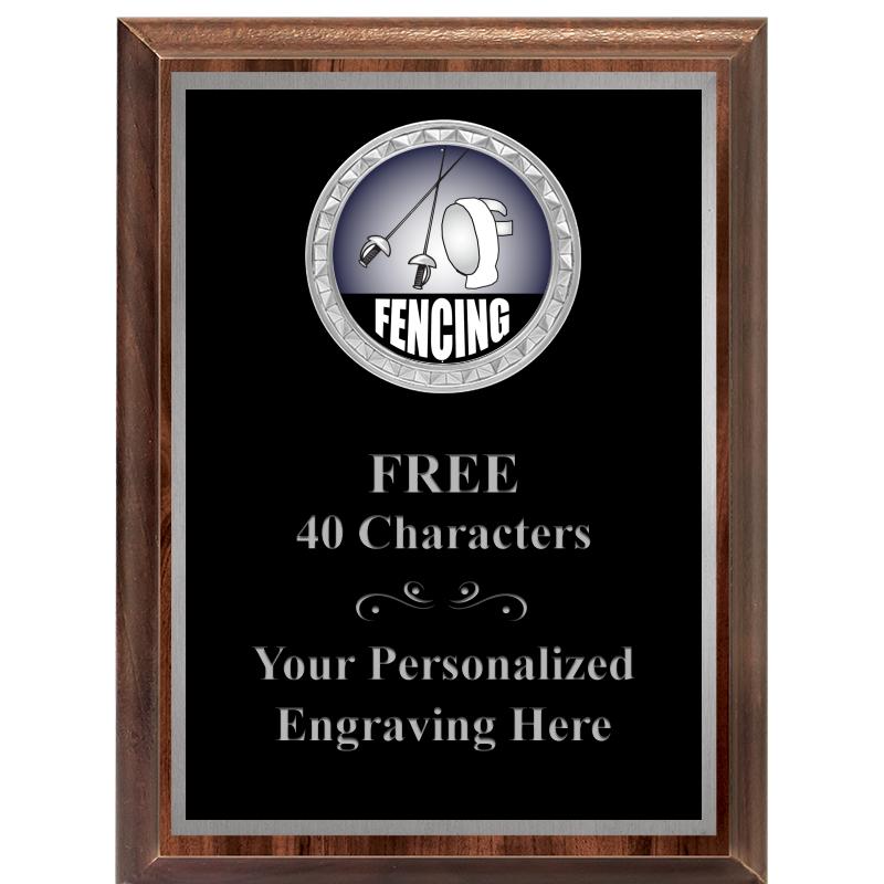 6X8 WOOD EXECUTIVE INS PLQ SV