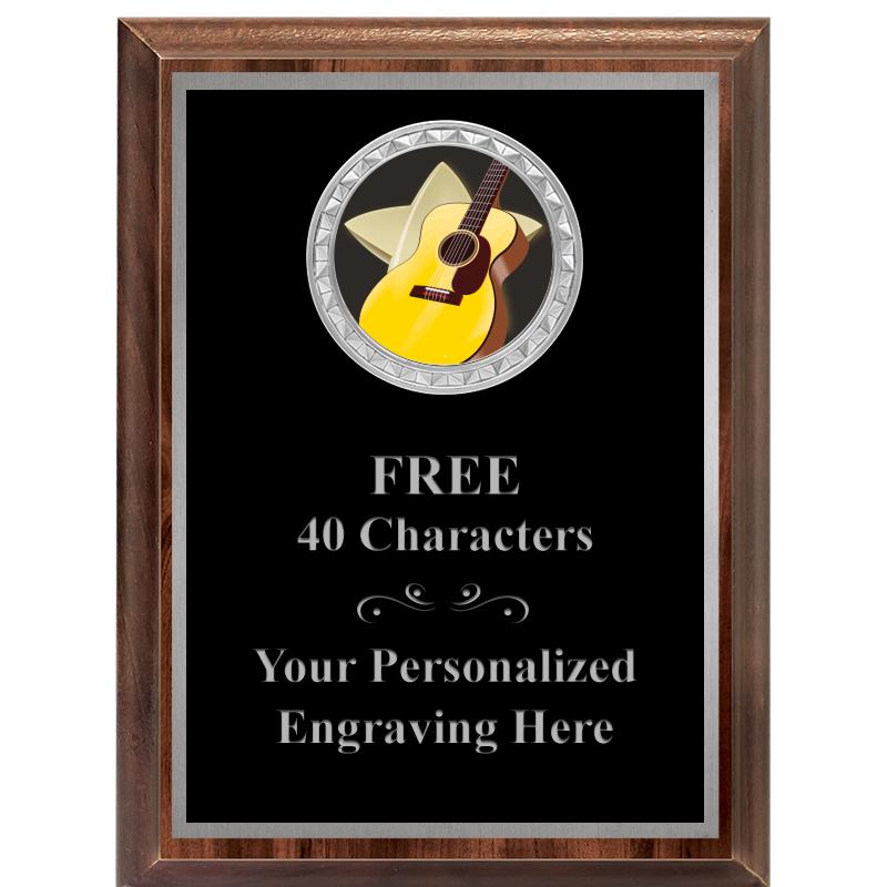 6X8 WOOD EXECUTIVE INS PLQ SV