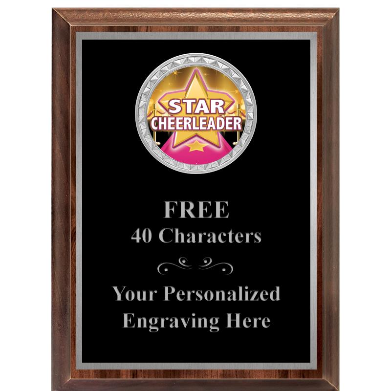 6X8 WOOD EXECUTIVE INS PLQ SV