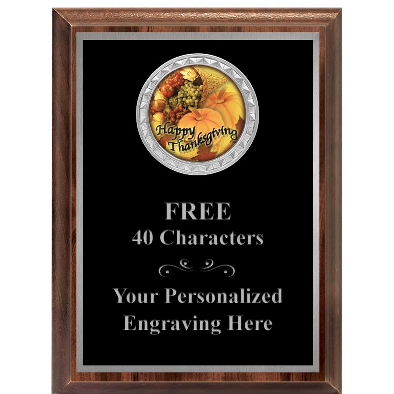 6X8 WOOD EXECUTIVE INS PLQ SV