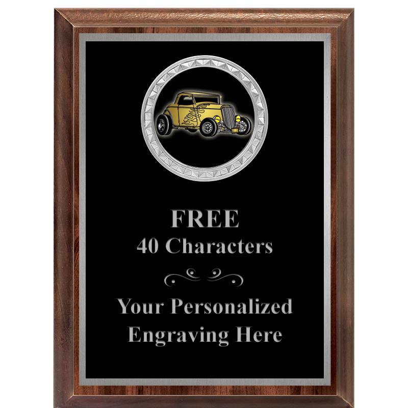 6X8 WOOD EXECUTIVE INS PLQ SV