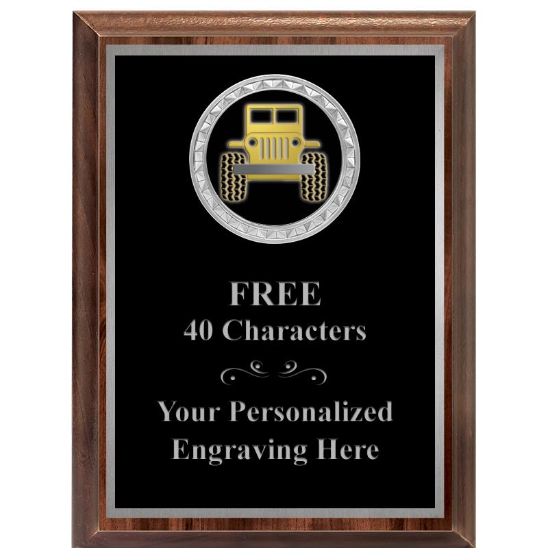 6X8 WOOD EXECUTIVE INS PLQ SV