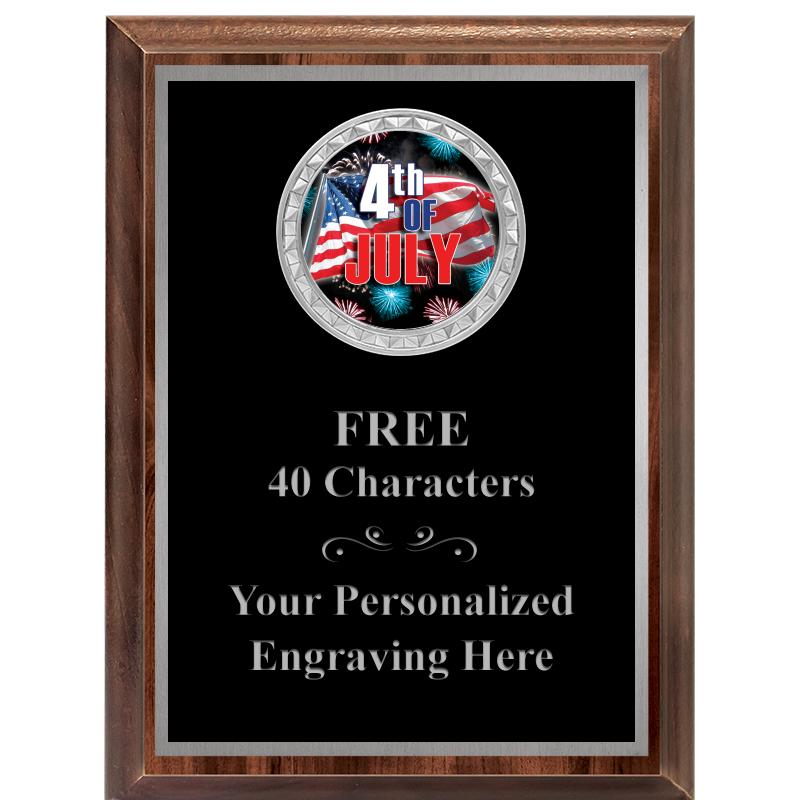 6X8 WOOD EXECUTIVE INS PLQ SV