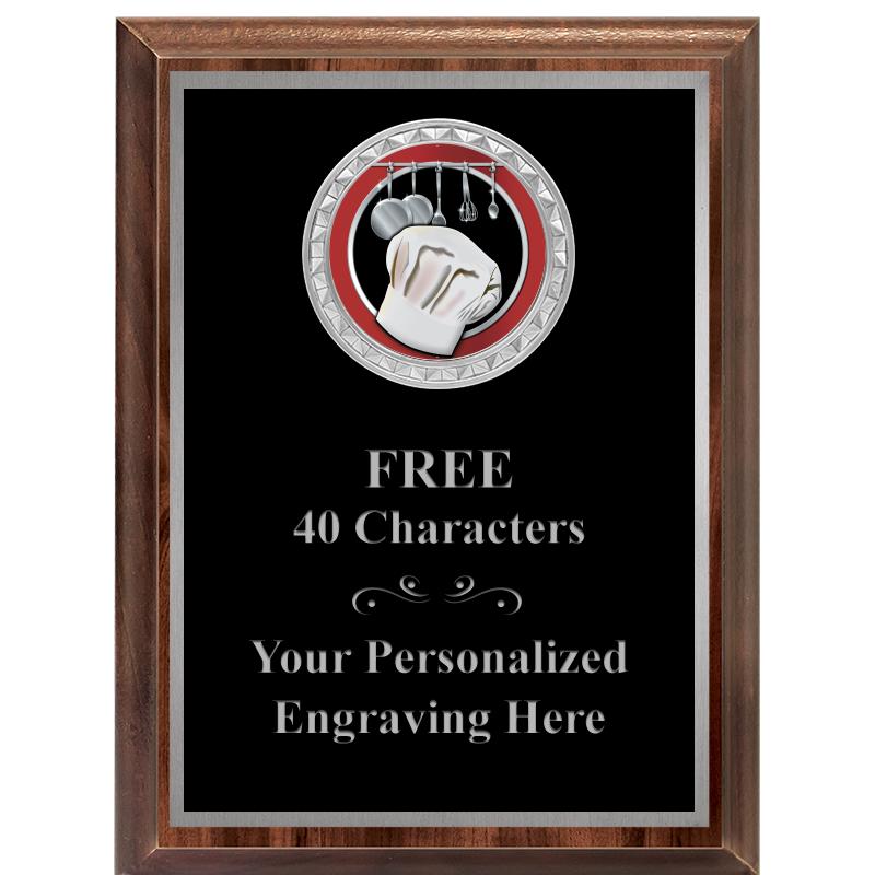 6X8 WOOD EXECUTIVE INS PLQ SV