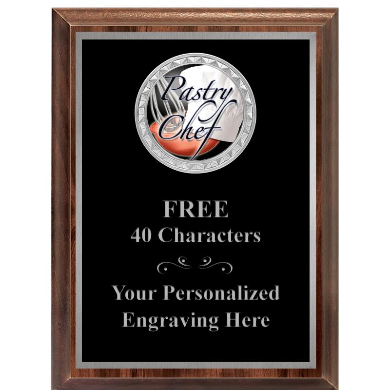 6X8 WOOD EXECUTIVE INS PLQ SV