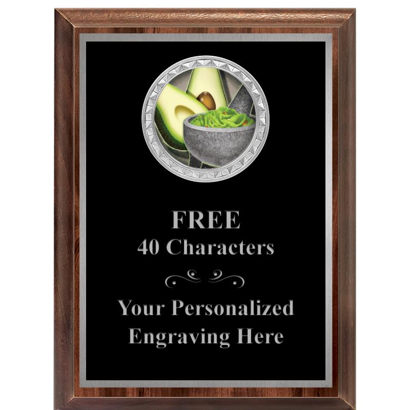 6X8 WOOD EXECUTIVE INS PLQ SV