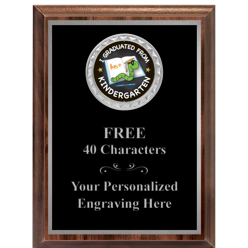 6X8 WOOD EXECUTIVE INS PLQ SV