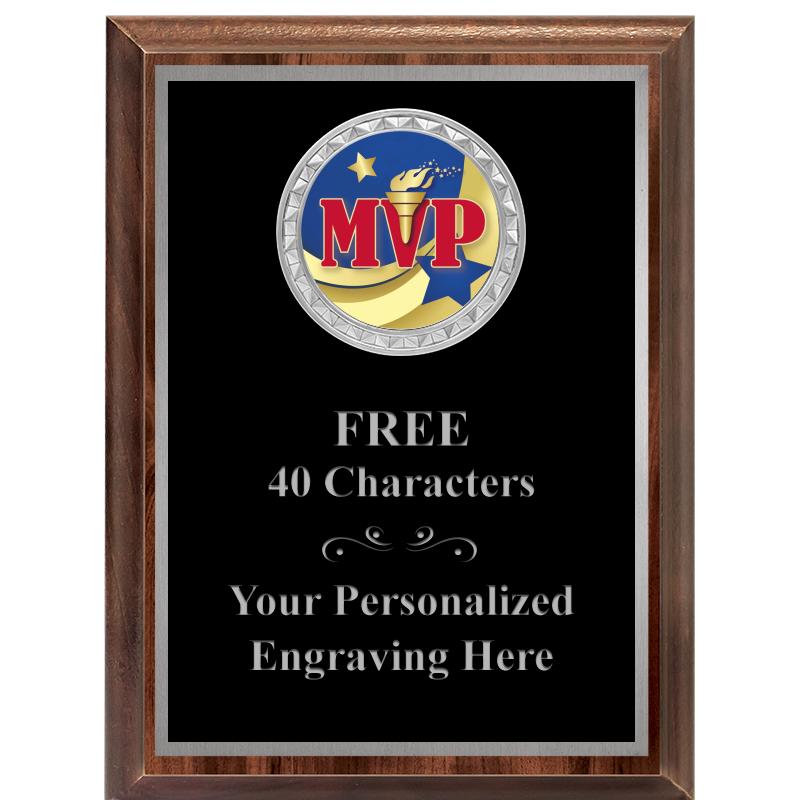 6X8 WOOD EXECUTIVE INS PLQ SV