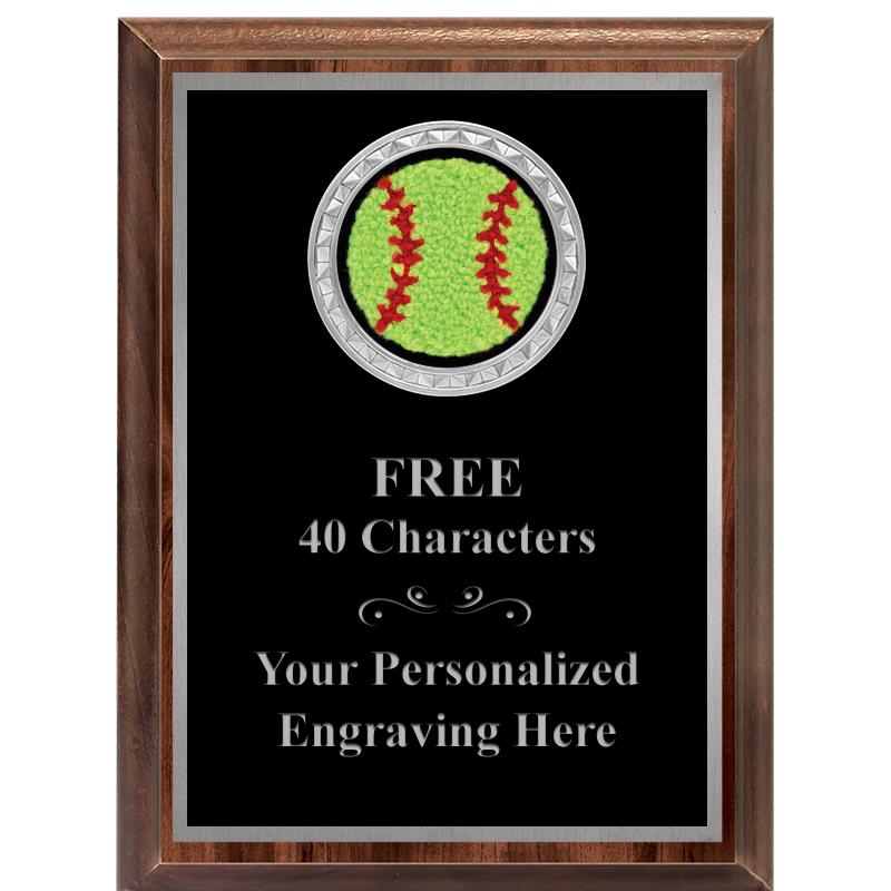 6X8 WOOD EXECUTIVE INS PLQ SV