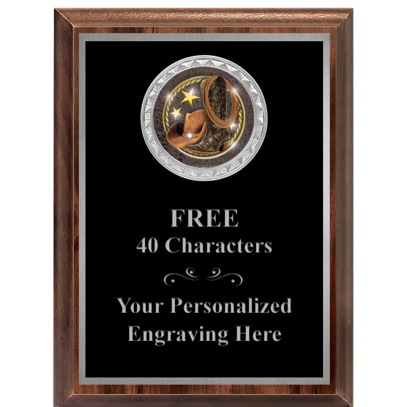 6X8 WOOD EXECUTIVE INS PLQ SV