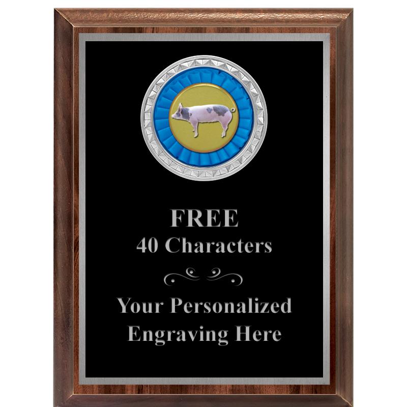 6X8 WOOD EXECUTIVE INS PLQ SV