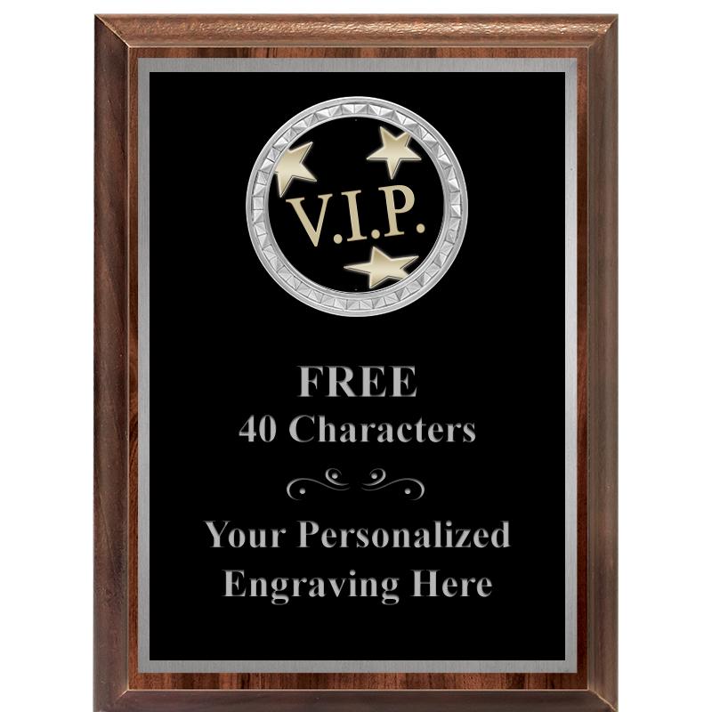 6X8 WOOD EXECUTIVE INS PLQ SV