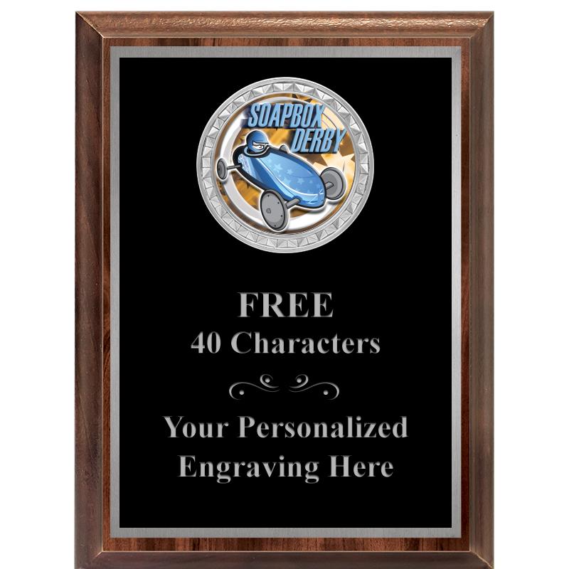 6X8 WOOD EXECUTIVE INS PLQ SV