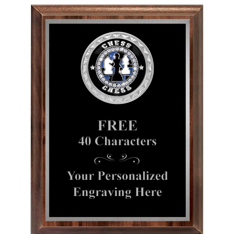 6X8 WOOD EXECUTIVE INS PLQ SV