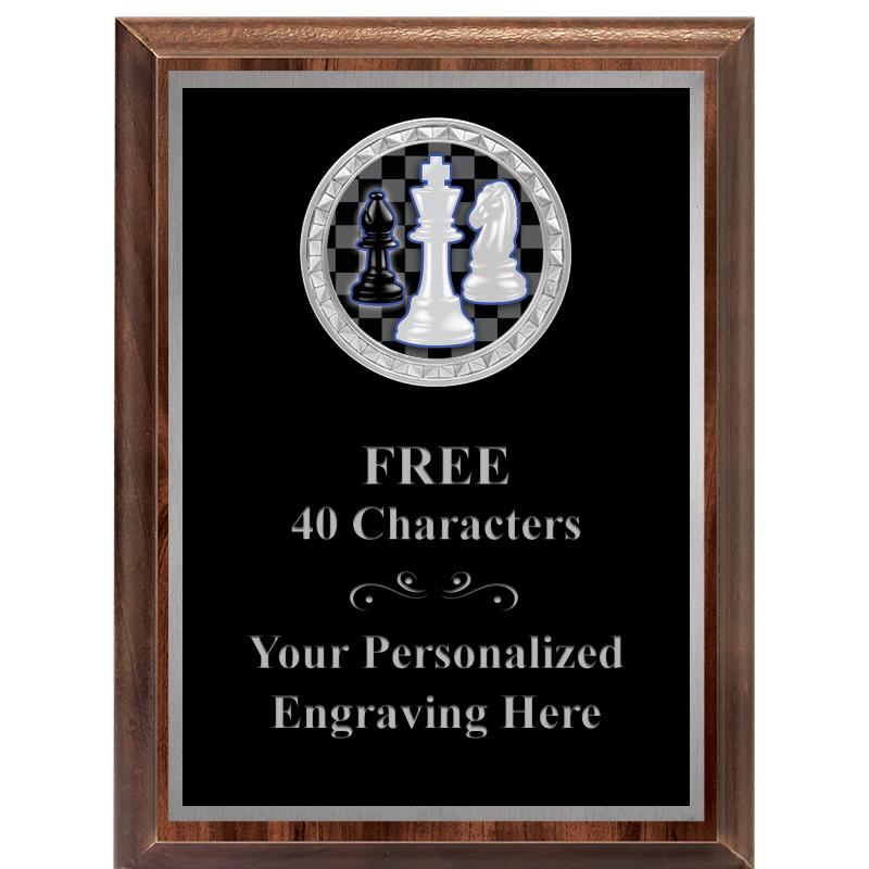 6X8 WOOD EXECUTIVE INS PLQ SV