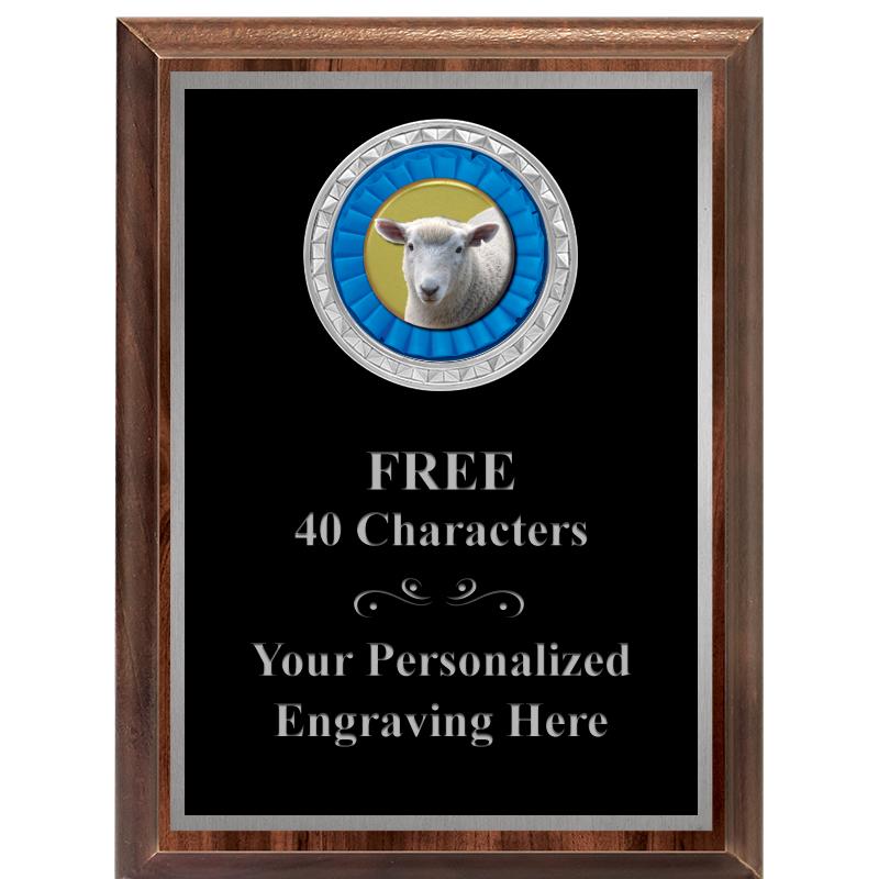 6X8 WOOD EXECUTIVE INS PLQ SV